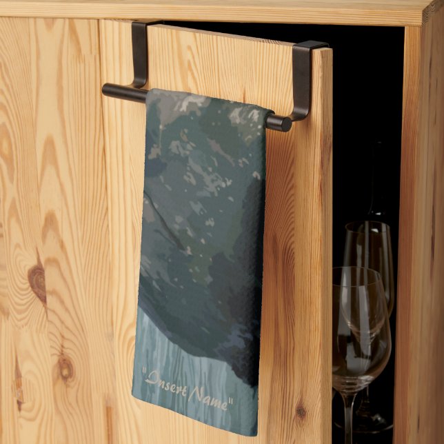 Ocean's Sentinel Kitchen Towel (Thirds Fold)