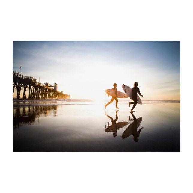 Oceanside Beach Acrylic Print (Front)