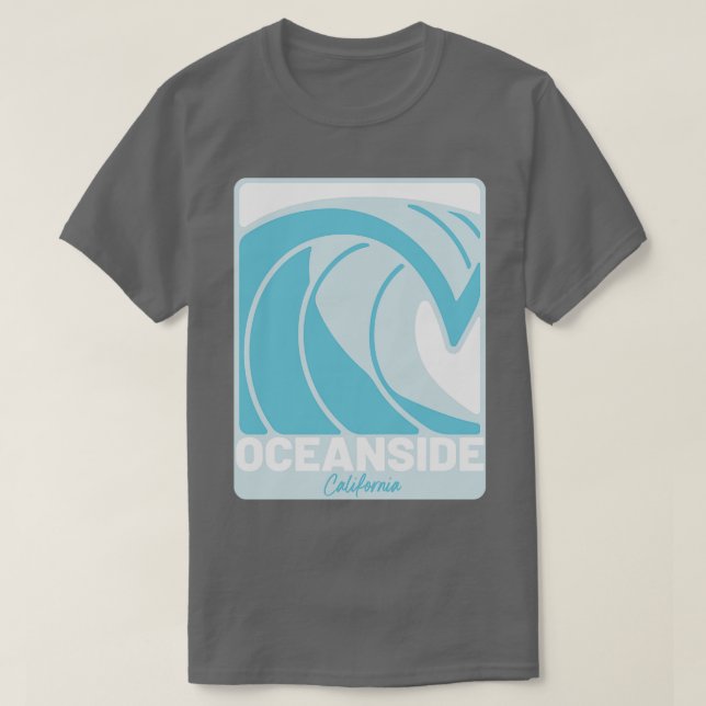 Oceanside Beach California Atlantic Ocean FL Crash T-Shirt (Design Front)