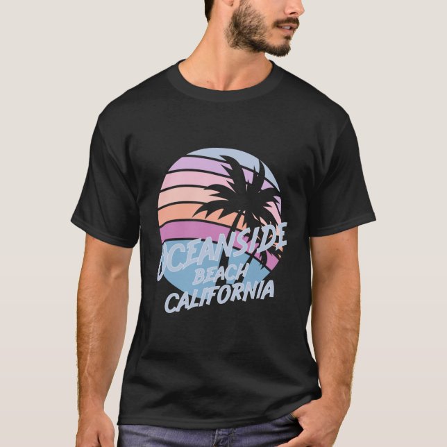 Oceanside Beach California T-Shirt (Front)