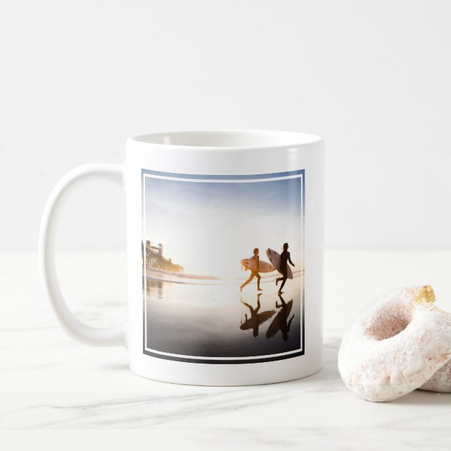 Oceanside Beach Coffee Mug (With Donut)