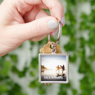 Oceanside Beach Keychain