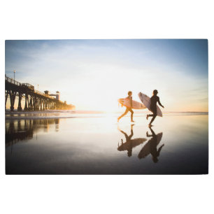 Oceanside Beach Metal Print