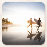 Oceanside Beach Square Paper Coaster<br><div class="desc">Oceanside Beach</div>