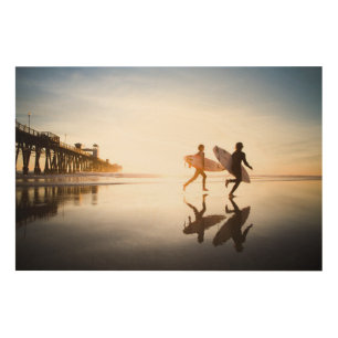 Oceanside Beach Wood Wall Art