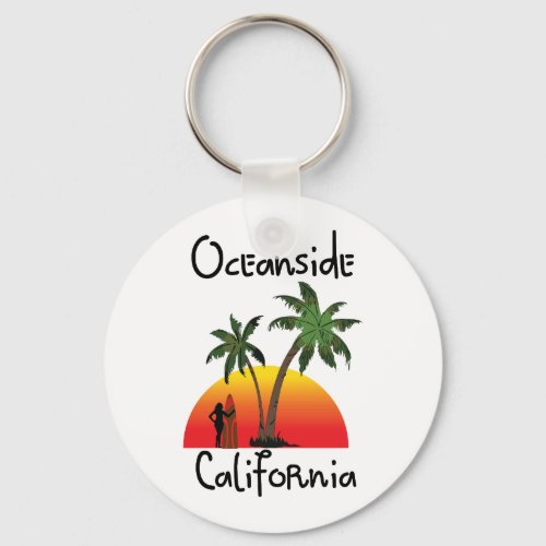 Oceanside California Keychain