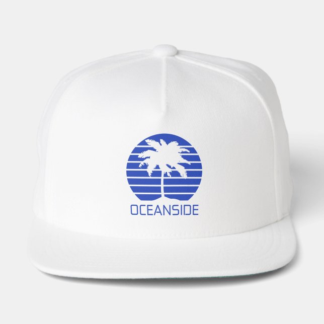 Oceanside California Sunset  Snap Back Hat (Front)