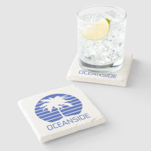 Oceanside California Sunset   Stone Coaster