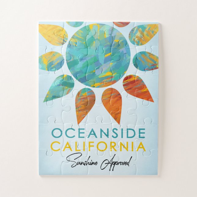 Oceanside California Sunshine Travel Jigsaw Puzzle (Vertical)