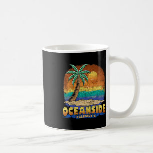 Oceanside California Vintage Distressed Souvenir Coffee Mug