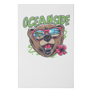 Oceanside Faux Canvas Print