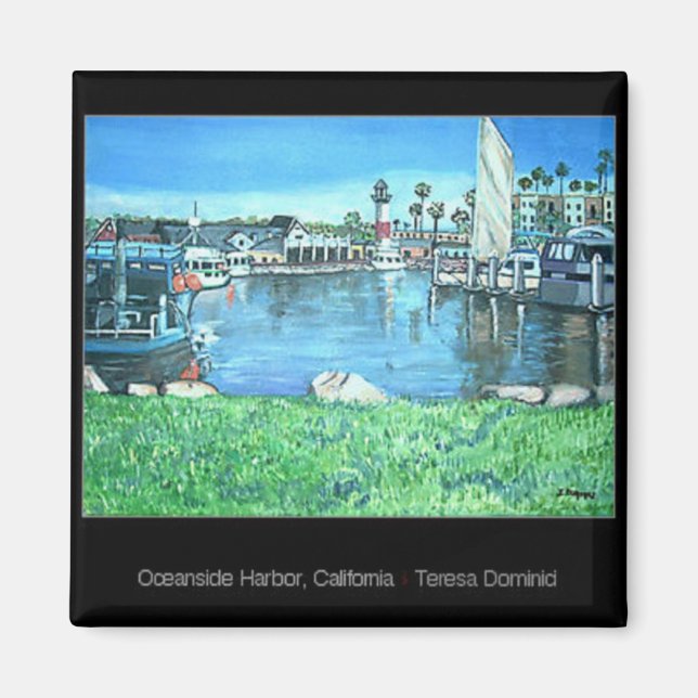 Oceanside Harbor, California Magnet (Front)