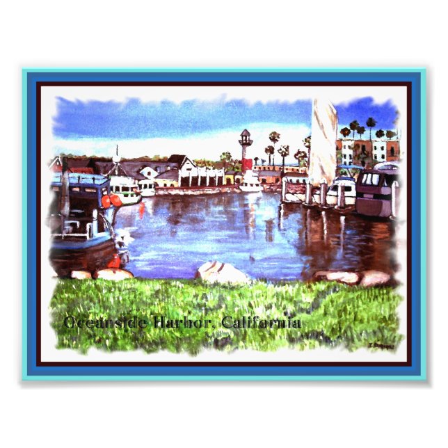 Oceanside Harbor, California Photo Print (Front)