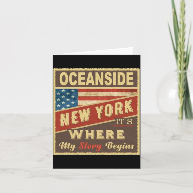 Oceanside Ny Its Where My Story Begins  Card (Front)
