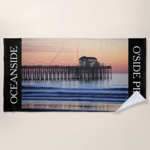 Oceanside Pier Cali Vacation Beach Towel