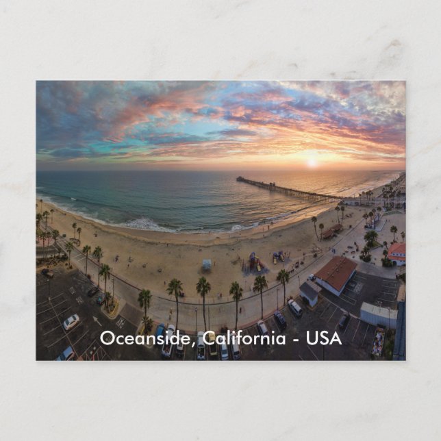Oceanside Sunset Postcard (Front)