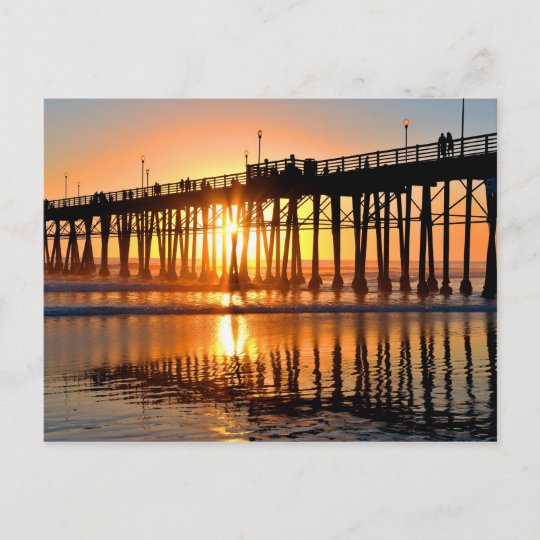 Oceanside Sunset Postcard