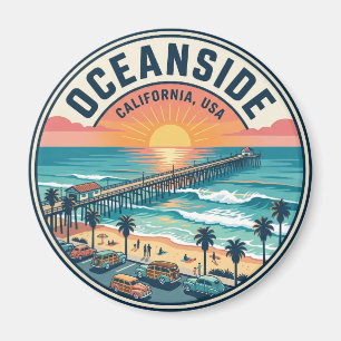 Oceanside USA Magnet