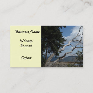 Oceanview with Unique Tree Business Card