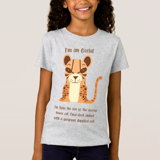 Ocelot Cat T-Shirt (Front)