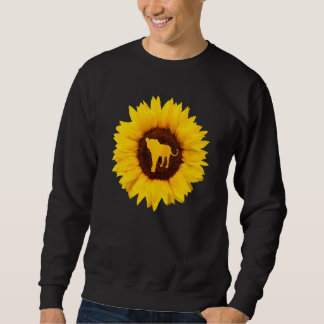 Ocelot For Women Men Wildcat Animal Sunflower Sweatshirt