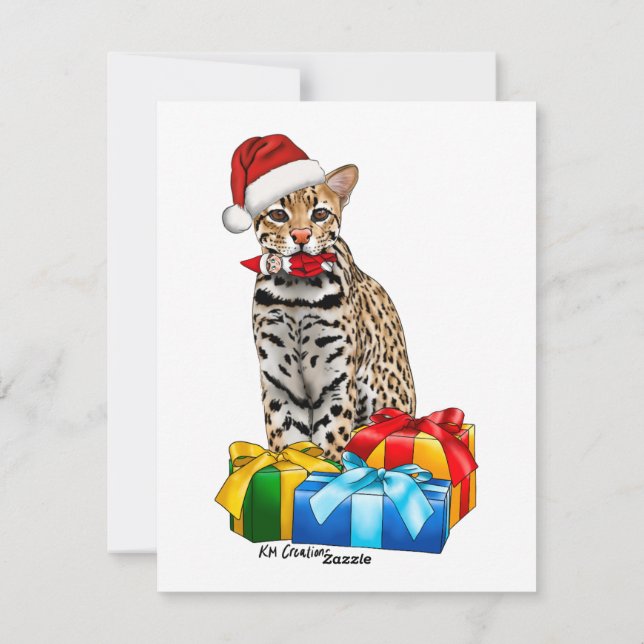 Ocelot - Holiday Card (Back)