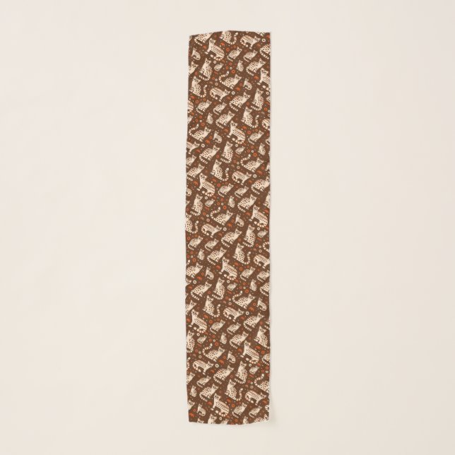 Ocelot Pattern Scarf (Front)