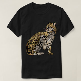 Ocelot Wild Cat Wild Life T shirts