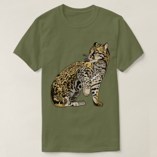 Ocelot Wild Cat Wild Life T shirts