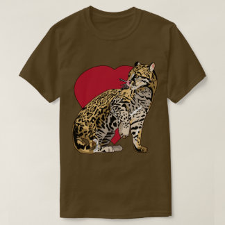 Ocelot Wild Cat Wild Life T shirts