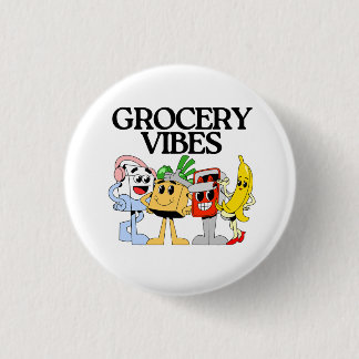 Ocha Grocery Gang Mascot Squad Button