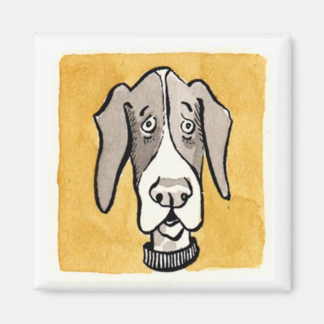 Ocher D Magnet (Front)