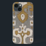 Ocher Ikat I iPhone 13 Case<br><div class="desc">Patterns</div>
