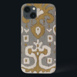 Ocher Ikat I iPhone 13 Case<br><div class="desc">Patterns</div>