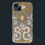 Ocher Ikat I iPhone 13 Case<br><div class="desc">Patterns</div>