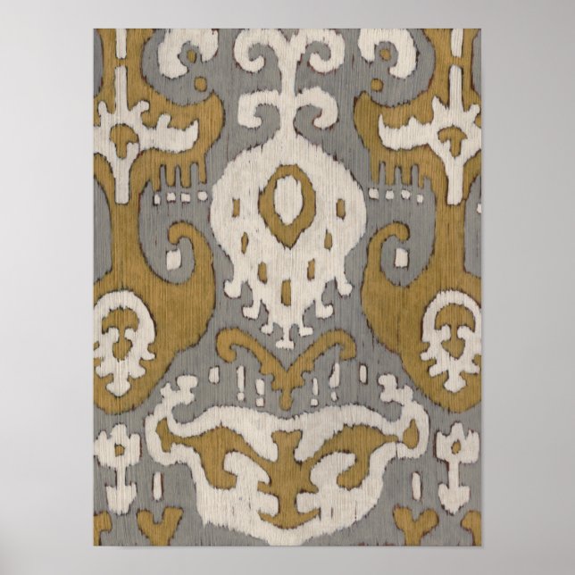 Ocher Ikat II Poster (Front)