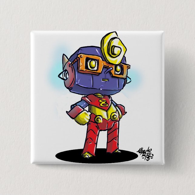 Ocho Pinback Button (Front)