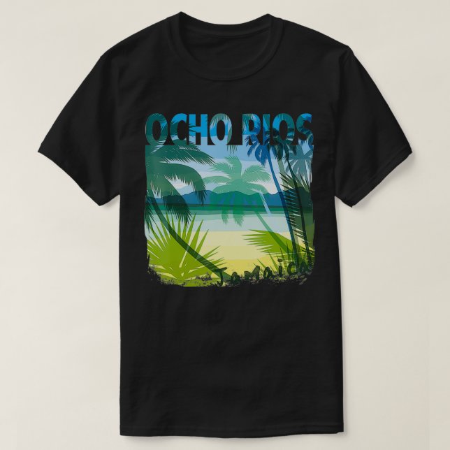 Ocho Rios Jamaica Beach Summer Matching Family Pal T-Shirt (Design Front)
