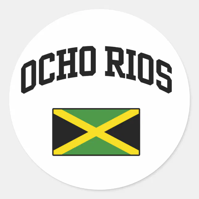 Ocho Rios Jamaica Classic Round Sticker | Zazzle
