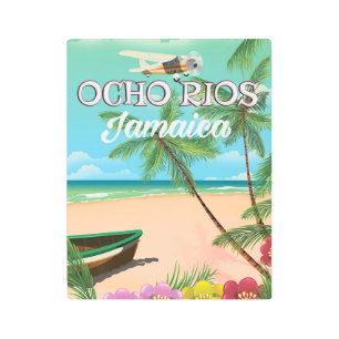 Ocho Rios Jamaica travel poster