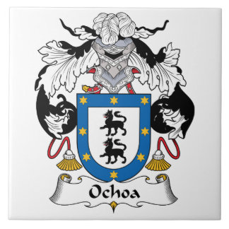 Ochoa Family Crest Ceramic Tile