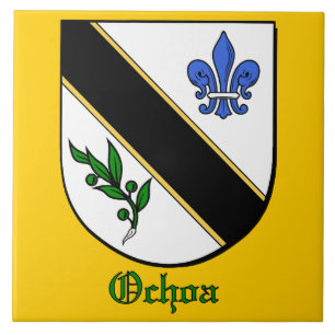Ochoa Family Shield Decorative Tile