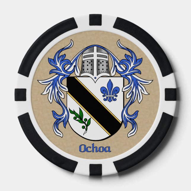 Ochoa Heraldic Arms Poker Chips (Front)