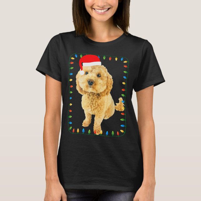 Ochon Puppy Dog Christmas Party Bicho Bichon Odle  T-Shirt (Front)
