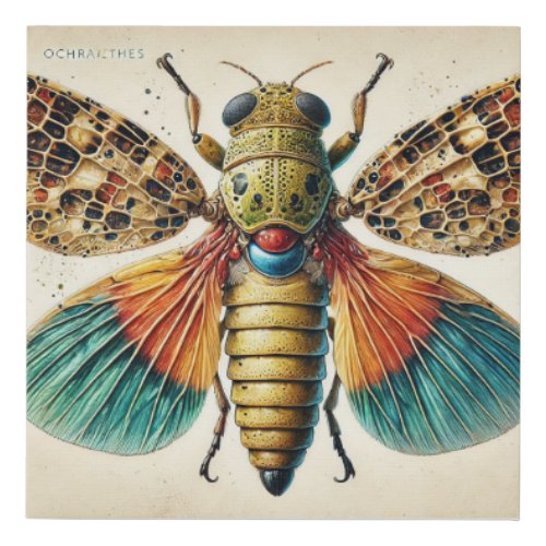 Ochraethes Insect 190624IREF125 _ Watercolor Faux Canvas Print