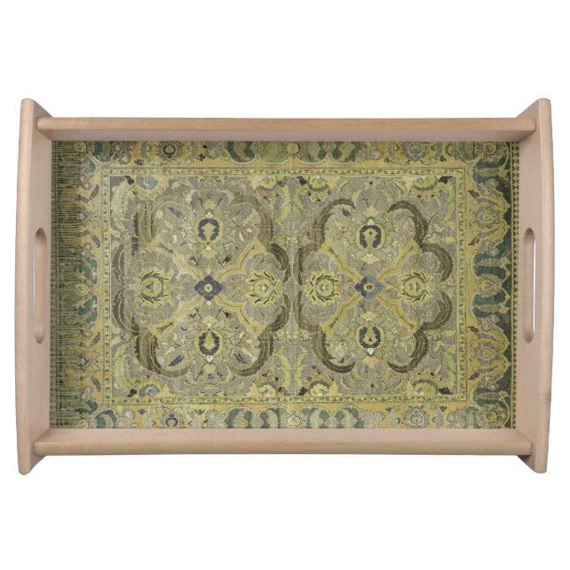 Ochre Antique Rug  Serving Tray (Front)