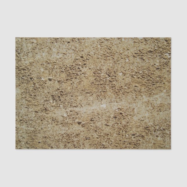 Ochre Brown Stone Rock Mineral Texture DIY Tissue Paper (Front)
