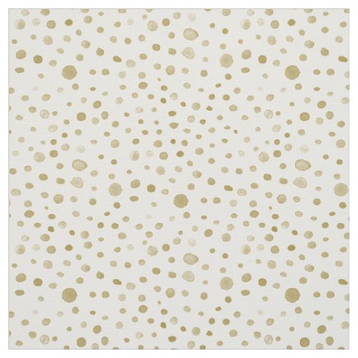 Ochre Confetti Watercolor Dots Fabric