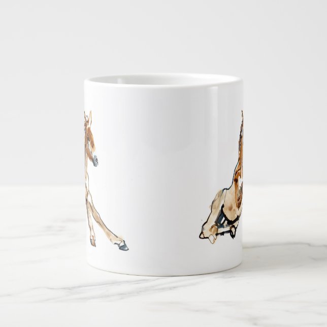 Ochre Foal Giant Coffee Mug (Front)