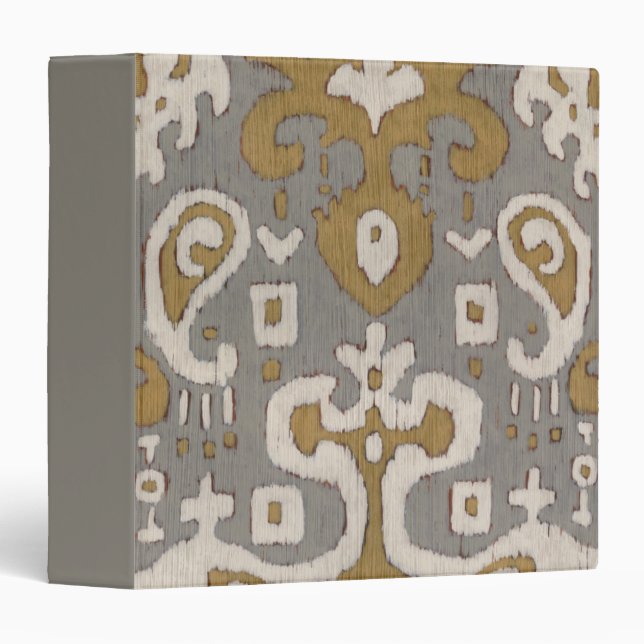 Ochre Ikat I 3 Ring Binder (Front/Spine)